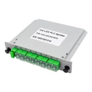China PLC ótico 130x100x25mm do divisor do cartão do divisor da fibra do divisor 1x8 do PLC da caixa do SC/APC LGX supplier