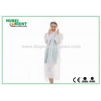 China Polythene White / Transparent Disposable Raincoats For Women In Factory or workshop use on sale