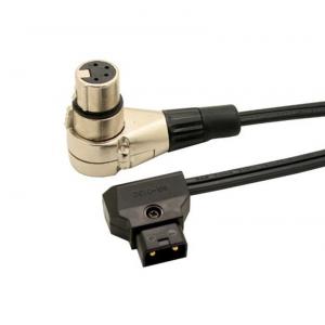 0.5m Luxury D-Tap Male to metal 4Pin XLR angled cable