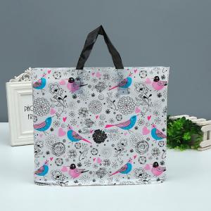 Shopping Mall Custom Printed Plastic Bags Tote Bag With Handle 1-8 Colors Printed