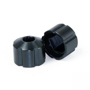 CNC Machined Plastic Parts Small Black Cap Custom Services