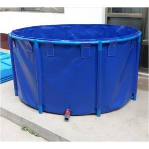 China Light Colors Tarpaulin Fish Tank With UV Stabilized Polyethylene Sheet Collapsible Fish Tank supplier