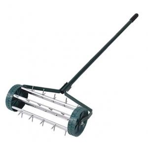 Steel Long Handle Manual Yard Aerator Strong Industrial Use Long Work Life