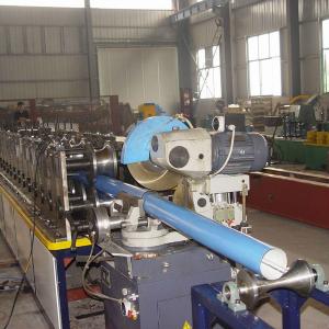 China 410 mm Rain Gutter Making Machine High Efficiency Gutter Roll Forming Machine supplier