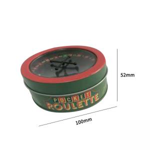 Mini Pocket Tin Cans Packaging Metal Tins With Lids CMYK 4C Printing Logo