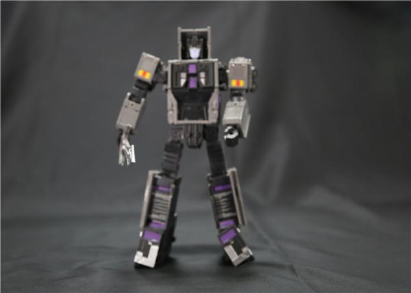 Grey Color Transformer Robot Toy Have Sword For Adult Raise Manipulative Ability