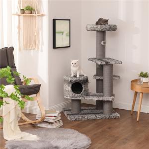 Large Songmics Cat Tree House , Kitten Scratching Post Fashionable PCT101SG