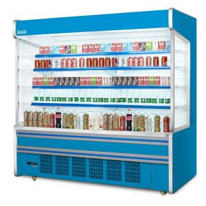 China Commercial Self Service Multideck Open Chiller With 4 Layer Decks R404a Refrigerant supplier