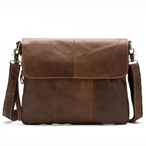Laptop Briefcase For Men Genuine Cow Leather Handbags Male Shoulder Bag Retro Fashion Man Handbag Briefcases