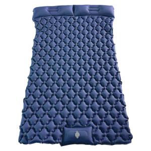 Lightweight 1.5kg Double Inflatable Sleeping Pad Waterproof Sleeping Mat With 2 Pillows