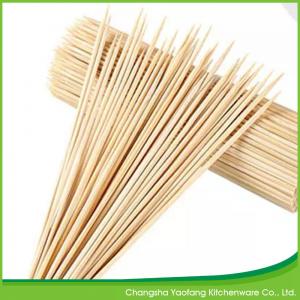 China Natural Disposable Bamboo Barbecue Sticks Customized Logo supplier