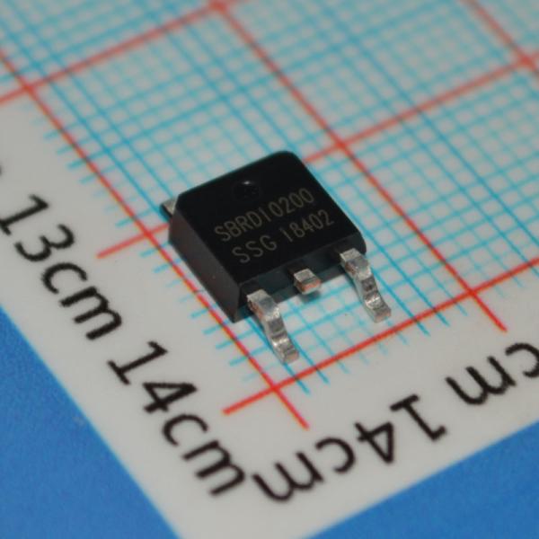SBRD10200TR 100V 20A Puente rectificador SBR con baja Vf Alta eficiencia <155 °C TJ Rateado AEC-Q101 Calificado para motores motorizados cepillados para automóviles e industriales