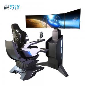 China 1100W VR Flight Simulators 3 Axis Dynamic Platform 360 Rotate Chair With Joystick Stick Game supplier