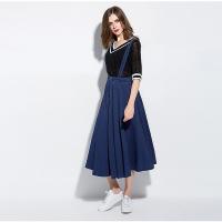 China Stunning modern style bandage long length denim skirts on sale