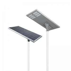 Time Control Outdoor Solar Powered Led Street Lights High Power 18v / 140w Solar Panel