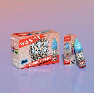 China Waspe 12000 Puffs Big Puff Vape Mesh Coil LED Shining Disposable Vape Box supplier