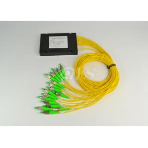 China FC / APC Connector Optical Fiber Splitter 1x16 Way PLC With ROHS Certifaction wholesale