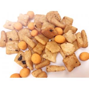 Tasty Salted Pure Roasted Rice Cracker Mix Coated Peanuts Mixed Snacks