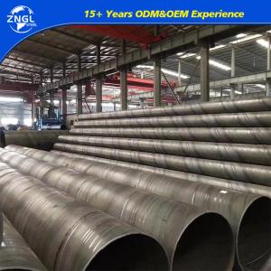 China Third Party SGS Inspected ASTM X42 X46 X52 Spiral Steel Pipe for Oil and Gas Line supplier