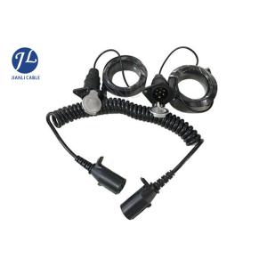 China Femelle de Pin Spiral Power Cord With de la caméra de vue arrière 7 au connecteur femelle en métal supplier