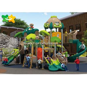 Commercial Plastic Playground Slide Rotational Molding LLDEP Galvanized Steel