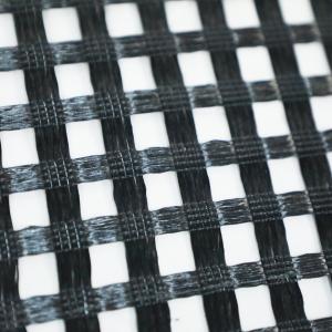 Bidirectional Bitumen Geotextile Geogrid Polyester Reinforcement 800kN