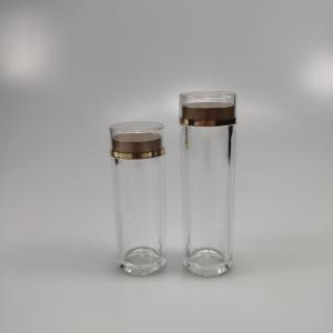 China Acrylic 40ml 50ml Transparent Vials for Saffron Cordyceps Vitamin Capsules Eco-friendly supplier