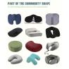 China 80 Oem Modern Memory Foam Neck Pillow Set com forma de U e logotipo personalizado aceito JOURM wholesale