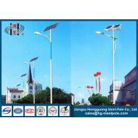 China Solar Energred Powered 30W 150W LED Light Pole Solar Panel Conical Round on sale