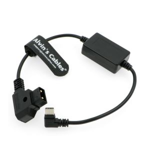 China USB-C Type-C Right Angle To D-Tap Power Cable Regulated 5V Output For Blackmagic Design Micro Converter on sale