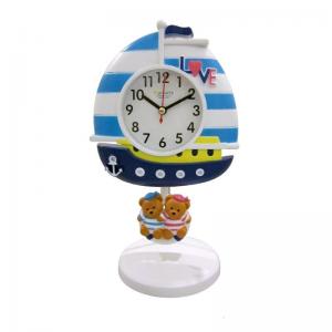 China sailing boat shape table clock for bedroom decoration supplier