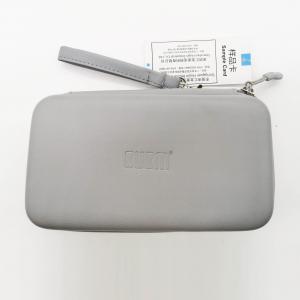 Gray PU Fabric Coating EVA Tool Case Dustproof Storage USB External Hard Disk