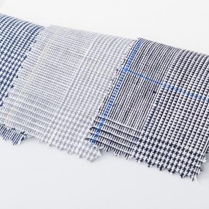 El hilado de lino tejido del 100% teñió la porción común de la tela de la camisa