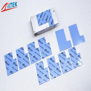 China Blue Color Thermal Gap Filler , 3W / MK Silicone Gap Pad For Telecom Device supplier