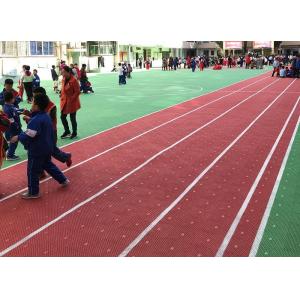 China Anti Skidding PP Running Track Flooring Anti Oxidation With Drainage System supplier