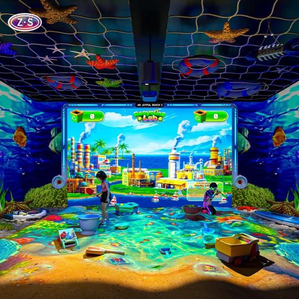 1920*1080 Resolution Interactive Floor Wall Magic Joyful Beach Interactive Games