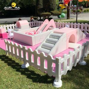 White Pink Soft Play Equipment Factory Price High Quality Kids Indoor Mall