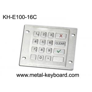 China Industrial Explosion Proof 16 Keys Weatherproof Keypad USB Or PS2 Interface supplier