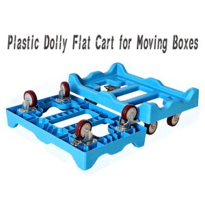 China Logistics Stackable Moving Crates Plastic Container Dolly Cart wholesale