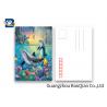 China Durable Dolphin 3D Lenticular Postcards CMYK UV Offset Printing Cartoon Design wholesale