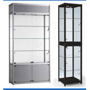 Jewelry Glass Wood Display Cabinets Customized With LED Light