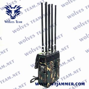 China 80W-160W Backpack Signal Jammer For GSM 3G 4G 5G GPS WIFI UHF VHF Signal Interference Capability wholesale