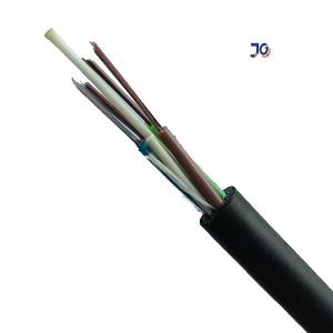 China Outdoor Single Model Aerial GYFTY G625d 24 48 Core Fiber Optical Cable With FRP Strength supplier