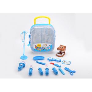 China 17 Pcs Kids Play Pet Dentist Toy Medical Case , Role Play Children's Doctor Bag supplier