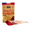 Recyclable And Biodegradable Kraft Paper Bags For Food Packaging With Transparent Windows And Customizable Printing Patterns.