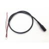 China Black PVC Molding Type Power Cable Assembly 28AWG / 22AWG Wine DC Jack 3.5*1.35 wholesale