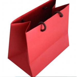 red wine bag with handle custom paper wine bag with ribbon wine shopping bag