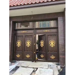 China Home Garden Cast Iron Gates Double Entry Type For Courtyard / Driveway supplier