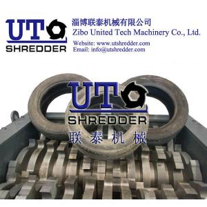 automatic car tire shredder/ truck tyre shredder, waste tire shredder, double shaft shredder/ tire reycling machine