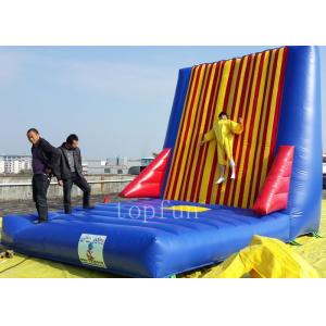 China PVC Velcro Inflatable Sticky Wall , Interesting Inflatable Climbing Wall supplier